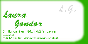 laura gondor business card